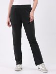 Women Dark Green Solid Regular Fit Winter Lower